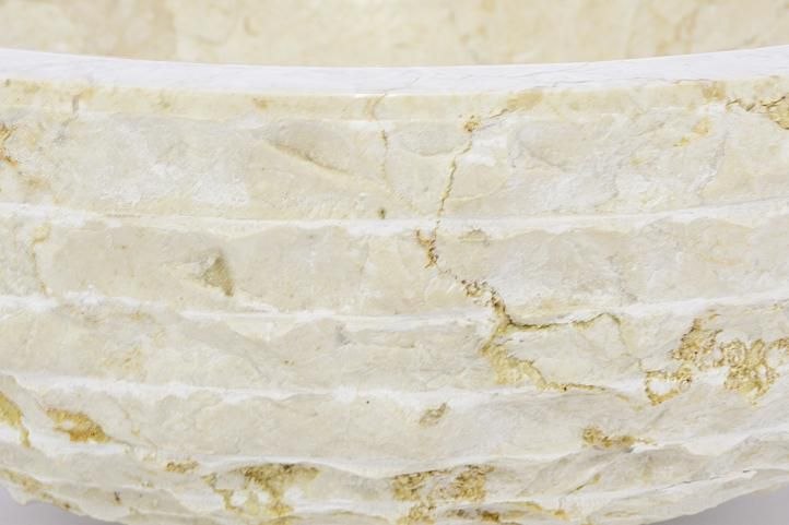 DIVERO Umywalka nablatowa z naturalnego kamienia Sanremo